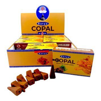 Copal Backflow Dhoop Cone (Янтарь) (Satya) &mdash; 10 конусов ЗП-36289 фото