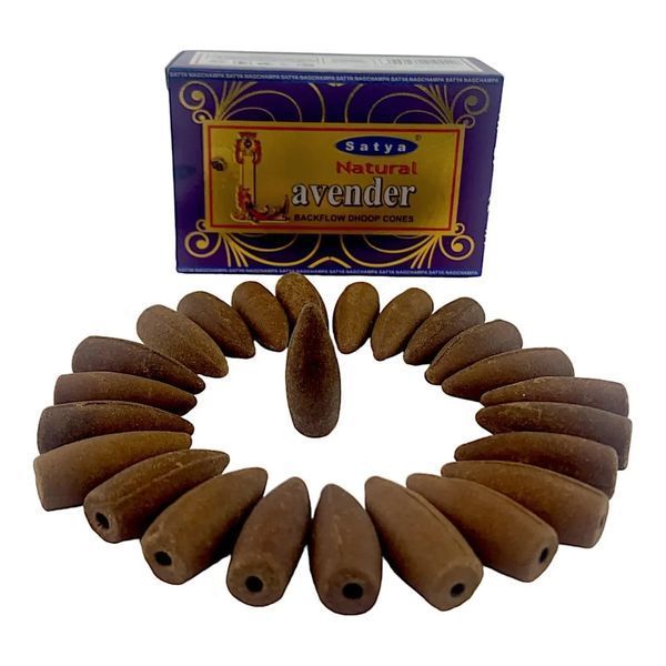 Natural Lavender Backflow Cones (Лаванда)(Satya) 24 конуса в упаковке ЗП-34978 фото