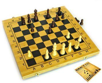 Нарди+шахи з бамбука (29,5х29х2,5 см) ЗП-24034 фото