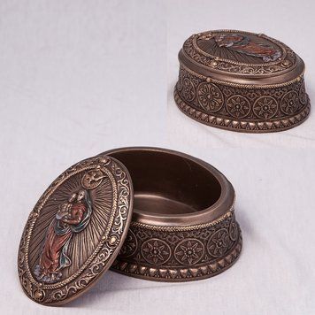 Шкатулка Мария и маленький Иисус (10*5 см) Veronese 75005 A4 фото