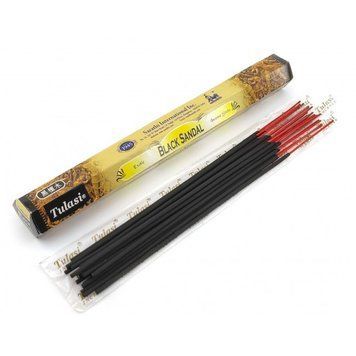 Пахощі Black Sandal Exotic Incense Sticks (Чорний Сандал)(Tulasi)(6/уп) шестигранник ЗП-34381 фото