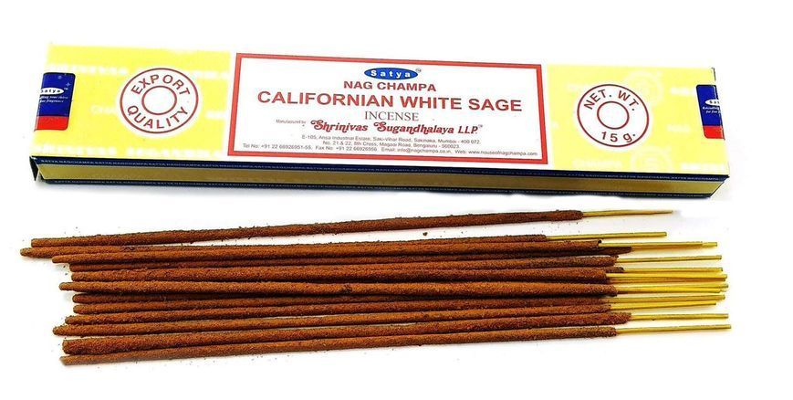 Californian White Sage hit (Калифорнийский белый шалфей)(15 gms) (12/уп) (Satya) Масала благовоние ЗП-32466 фото