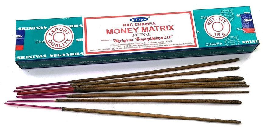 Благовония Satya "Money Matrix" (Денежная Матрица) 15 г ЗП-32444 фото