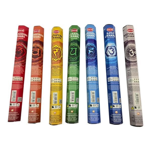 Подарочный набор благовоний HEM &laquo;7 Chakras Hexa Gift Pack&raquo;, 7 ароматов (7 Чакр) ЗП-36544 фото