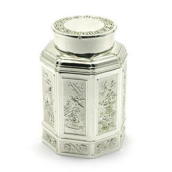 Баночка для чая, металл (11х7,5х7,5 см) &ndash; стильное и надежное хранение ЗП-28015 фото