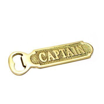 Відкривачка для пляшок бронзова "Captain" (14х4,5х0,3 см) ЗП-26582 фото