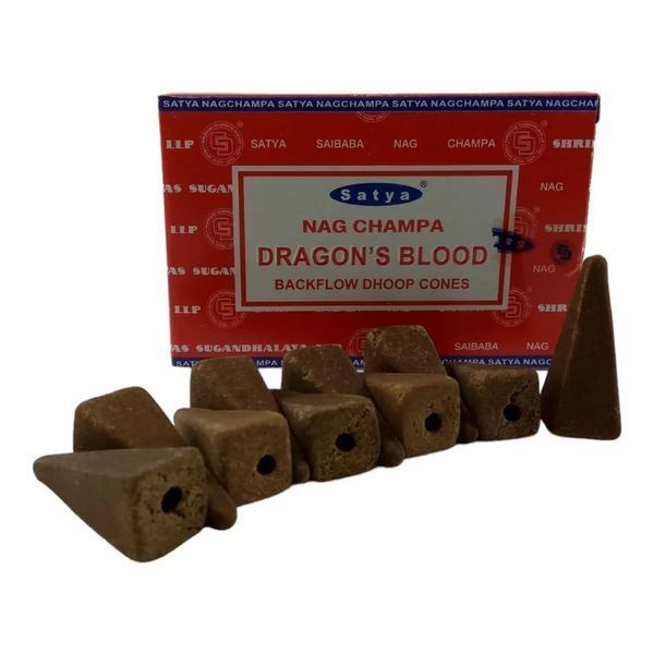 Dragon's Blood Backflow Cones (Кровь Дракона)(Satya) 10 конусов в упаковке ЗП-35029 фото